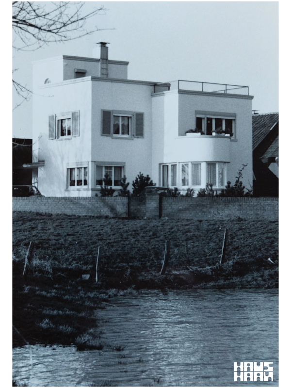 Postkarte "Haus Haan bei Hochwasser"© unbekannt, ca. 1980