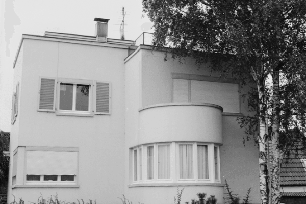 Süd-Ost-Fassade von Haus Haan, 1990er Jahre© LVR - Amt für Denkmalpflege im Rheinland, Silvia Wolf